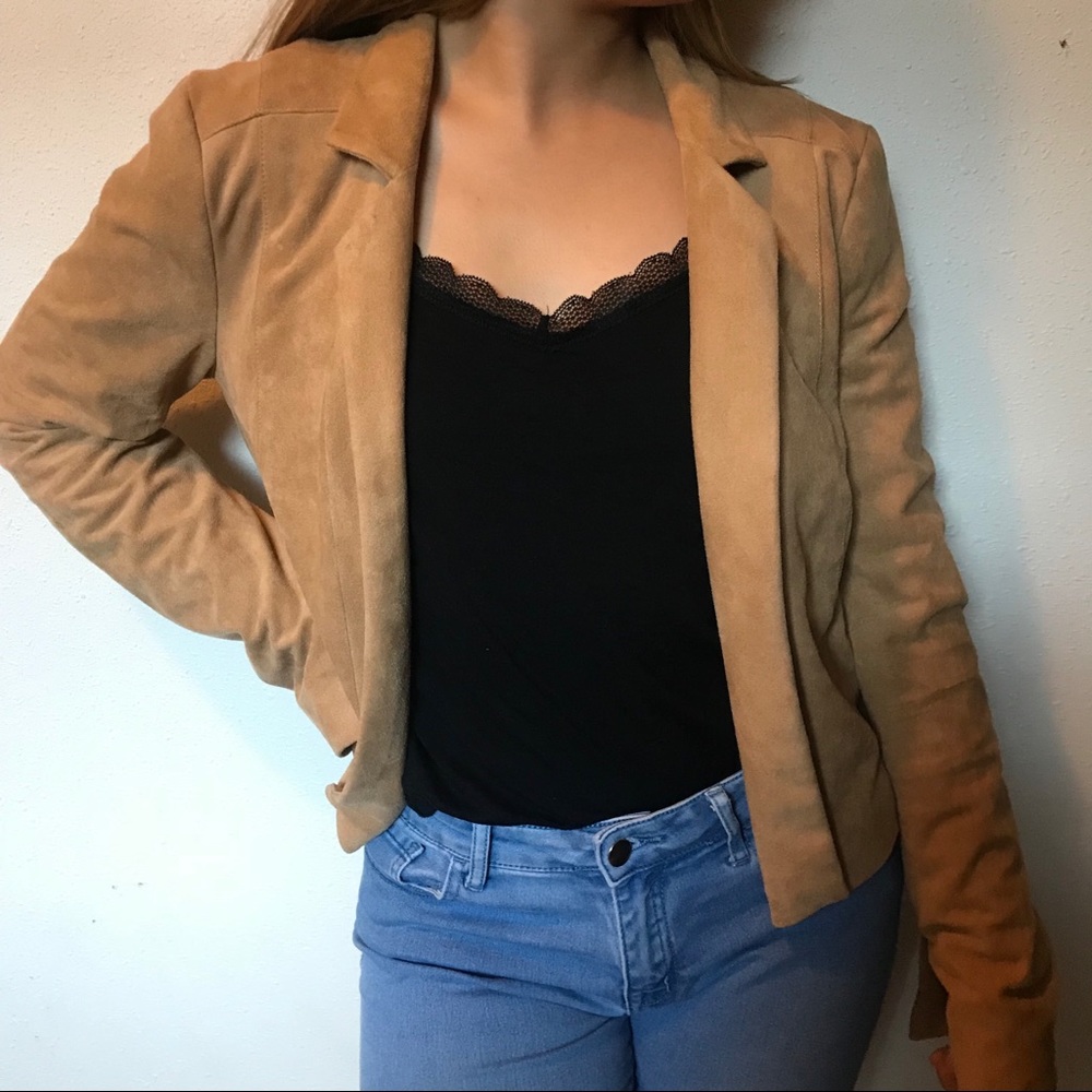 Guess Suede blazer jacket